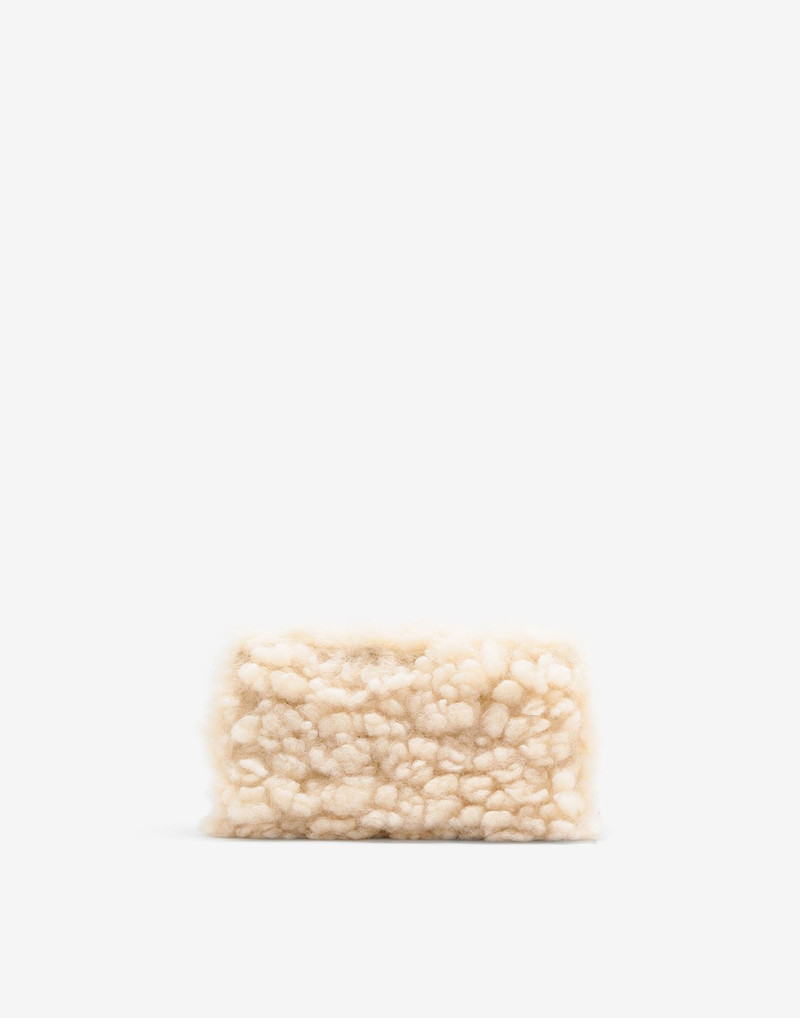 MM6 Maison Margiela Faux shearing large wallet outlook