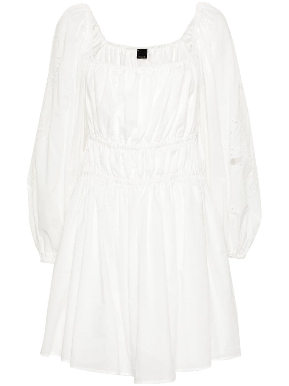 broderie anglaise mini dress - 1