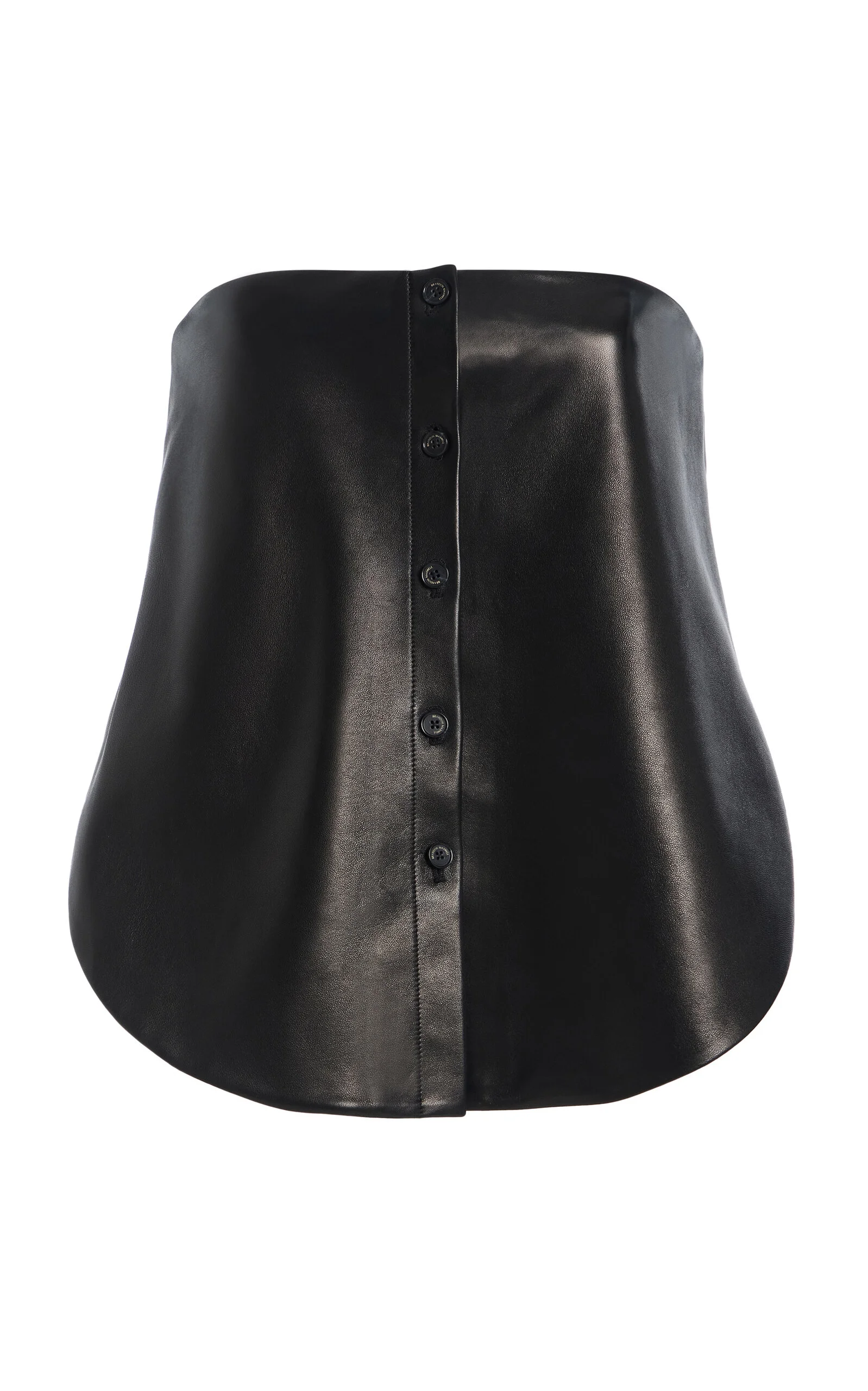 The Shea Strapless Leather Top black - 1