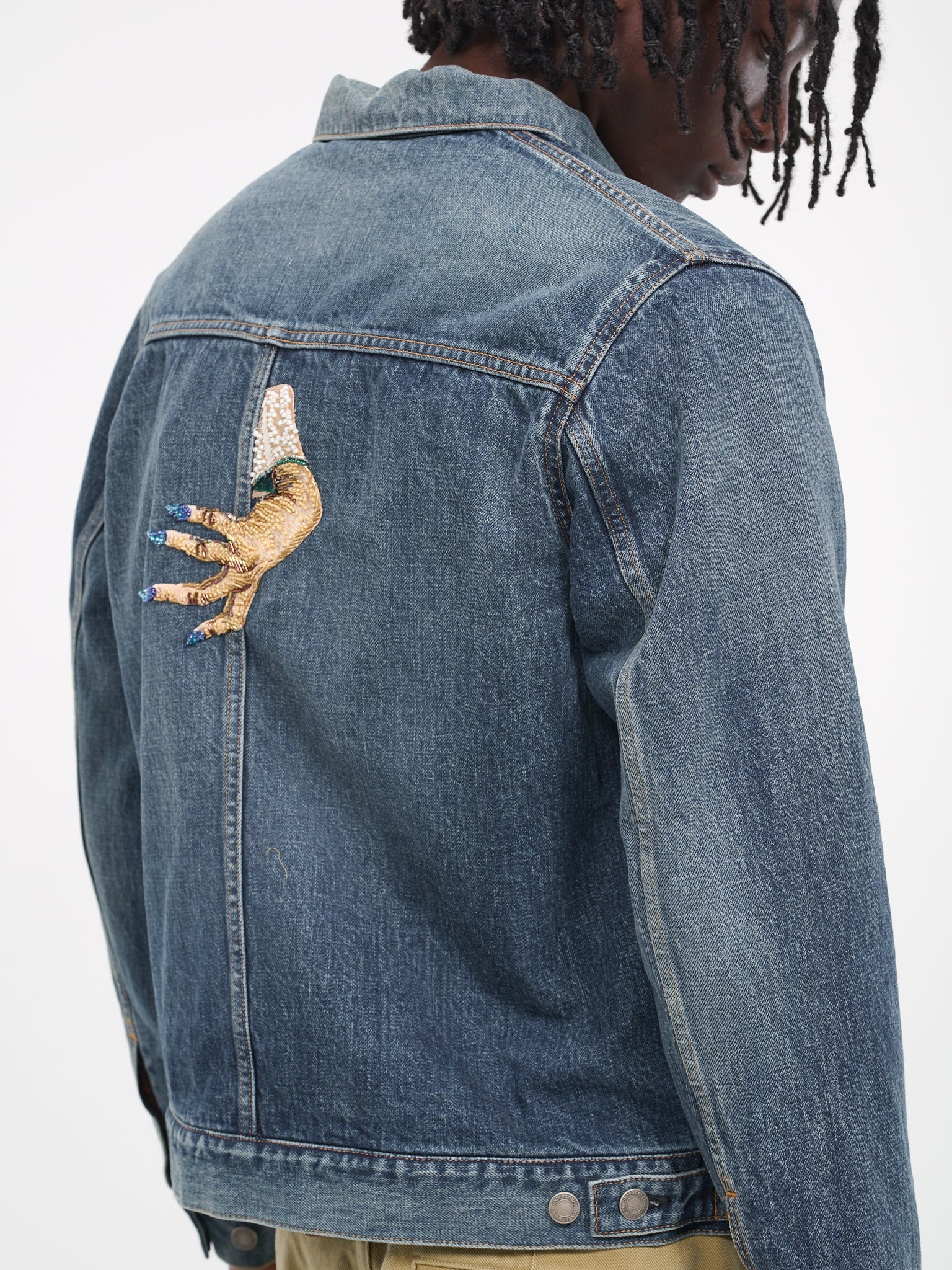 【新品未使用タグ付】UNDERCOVER HAND Denim Jacket Amazon.com: Undercover, Men's Embellished D-Hand Denim