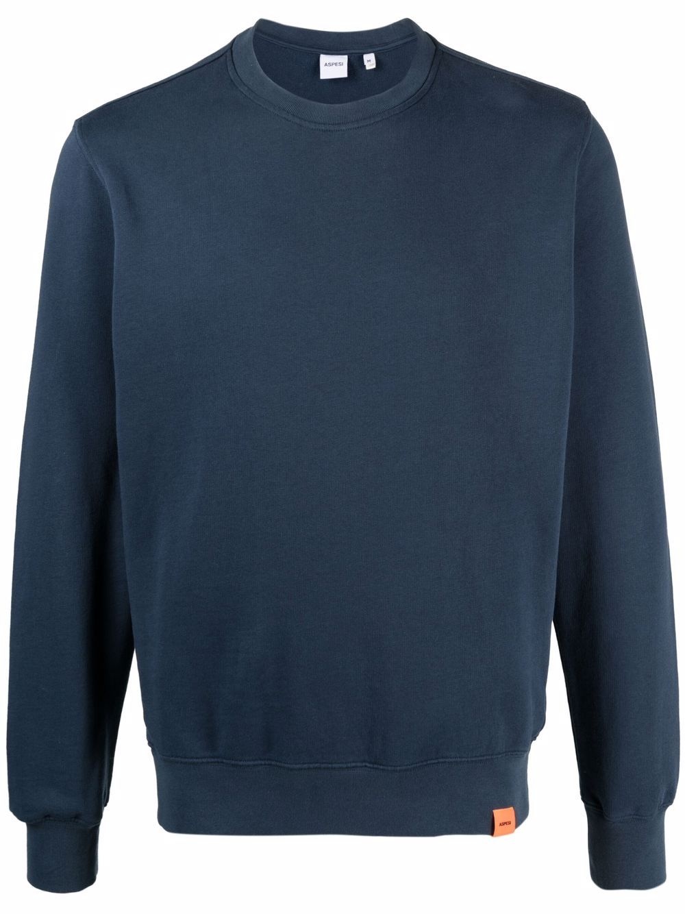 crew-neck cotton sweatshirt - 1