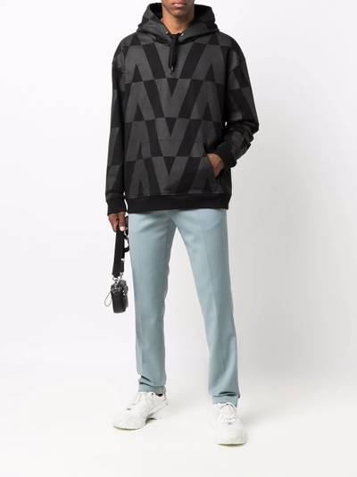 Valentino monogram-print hoodie outlook