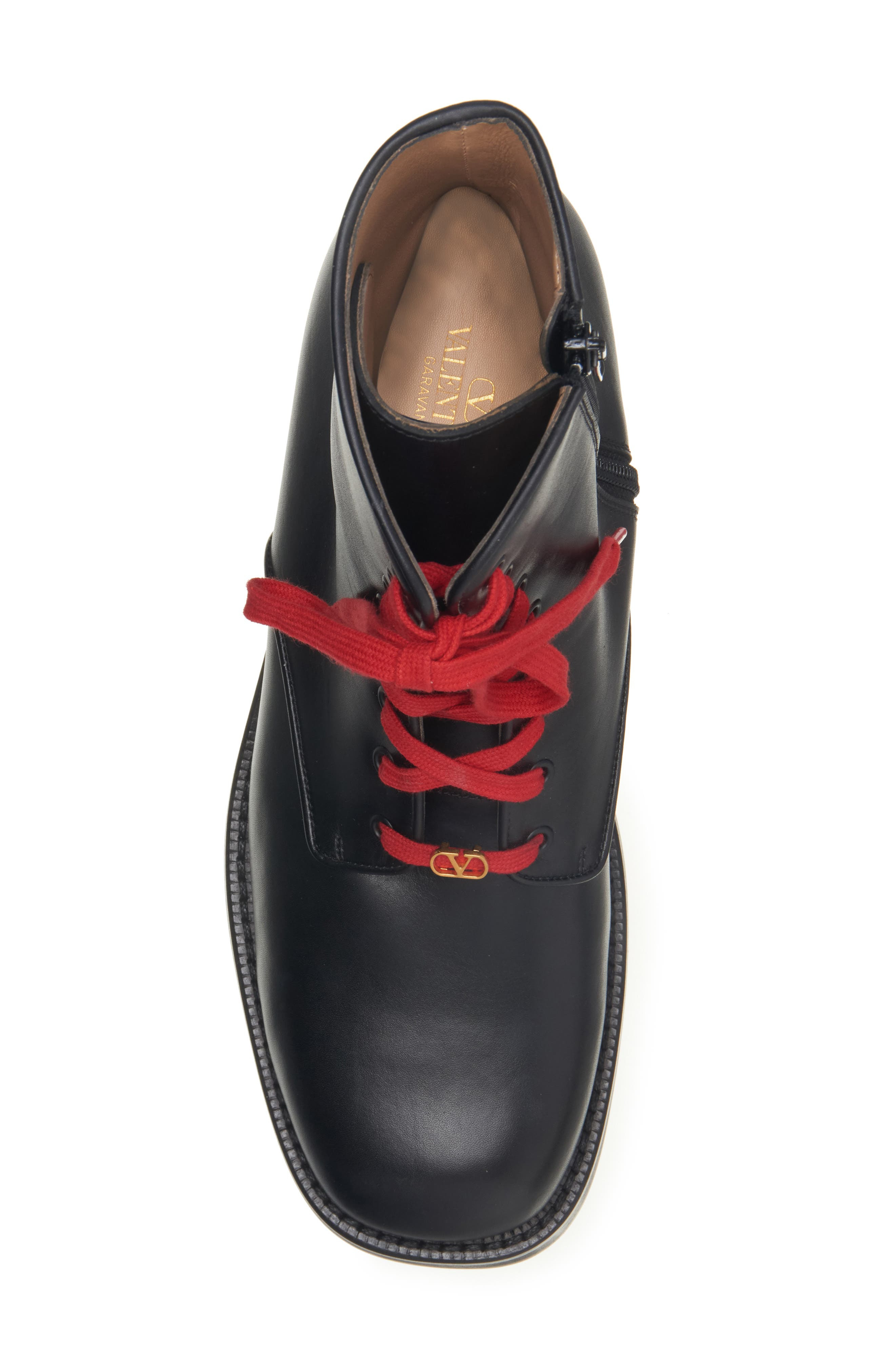 Valentino Garavani VLOGO Combat Boot in Black at Nordstrom - 5