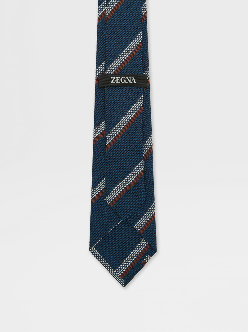 TEAL BLUE SILK TIE 3
