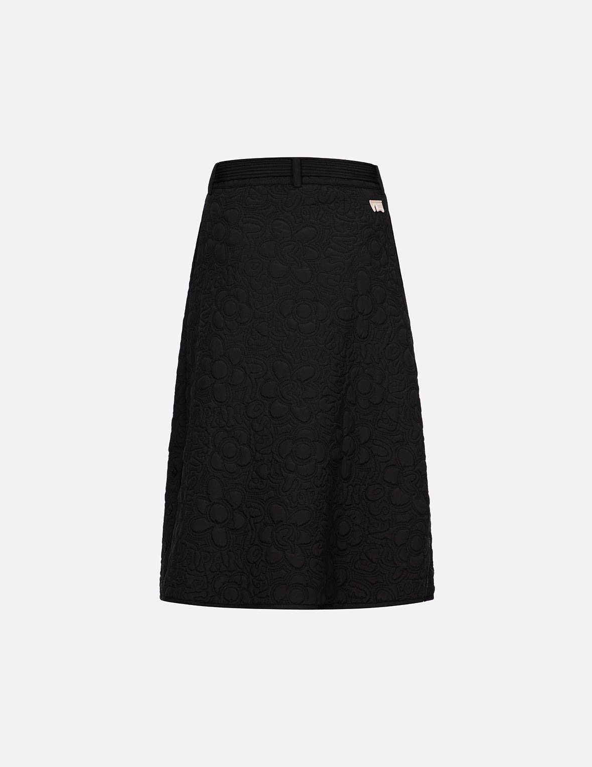 ALLOVER QUILTED SEAGULL AND FLORAL FASHION FIT SKIRT - 2