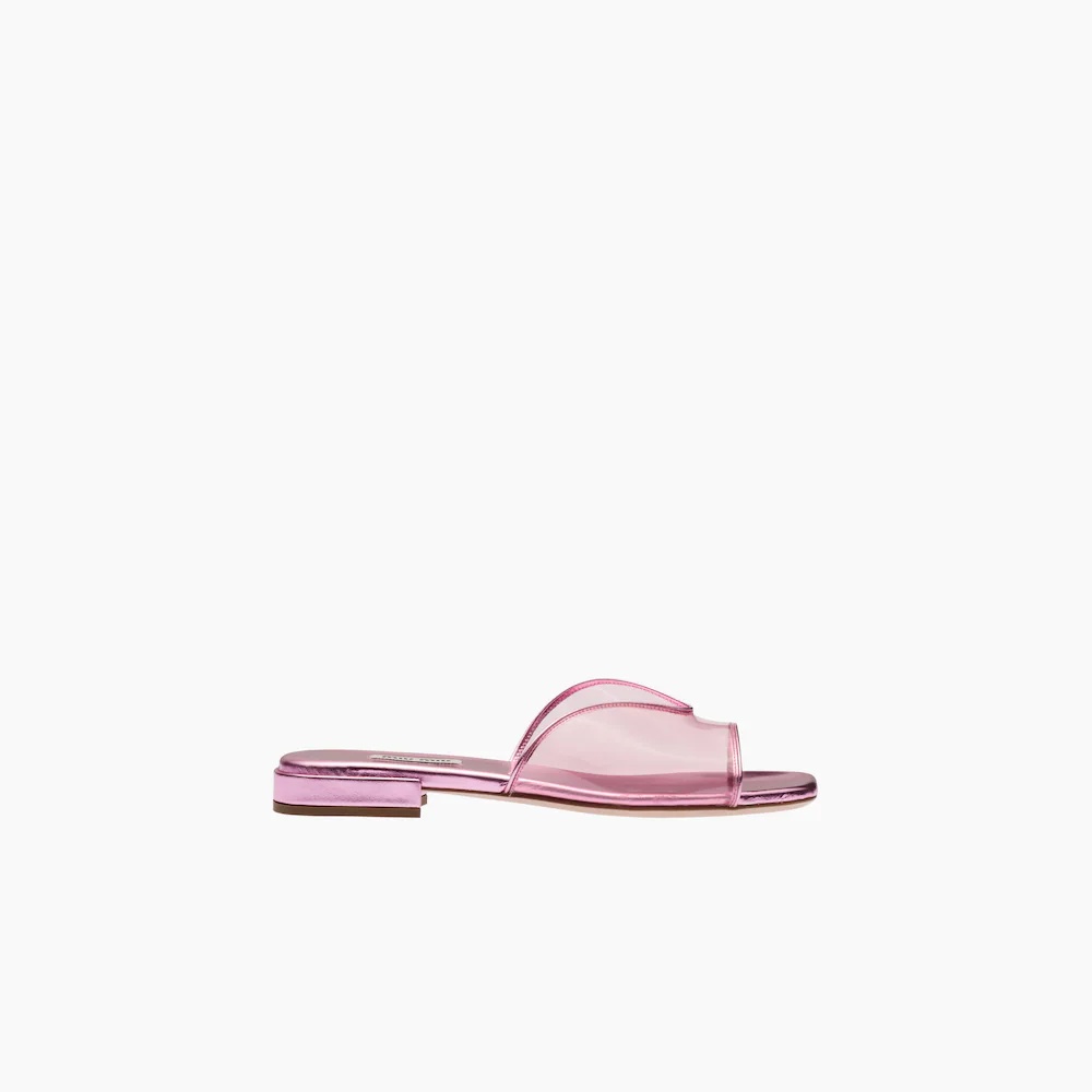 Plexiglas and metallic leather sandals - 2
