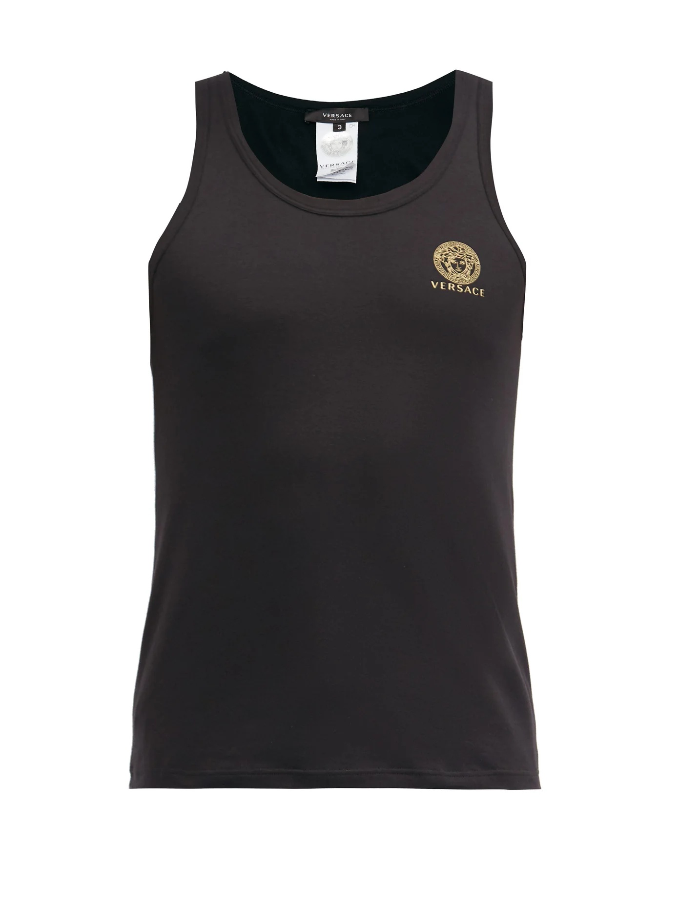 Logo-print stretch-cotton vest - 1