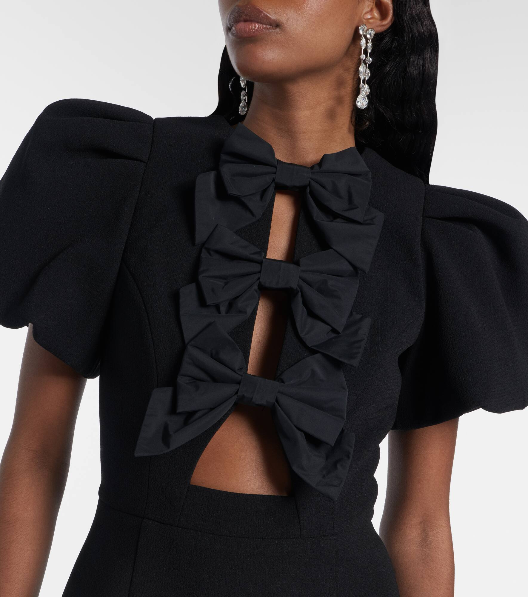 Kaylee bow-detail minidress - 4