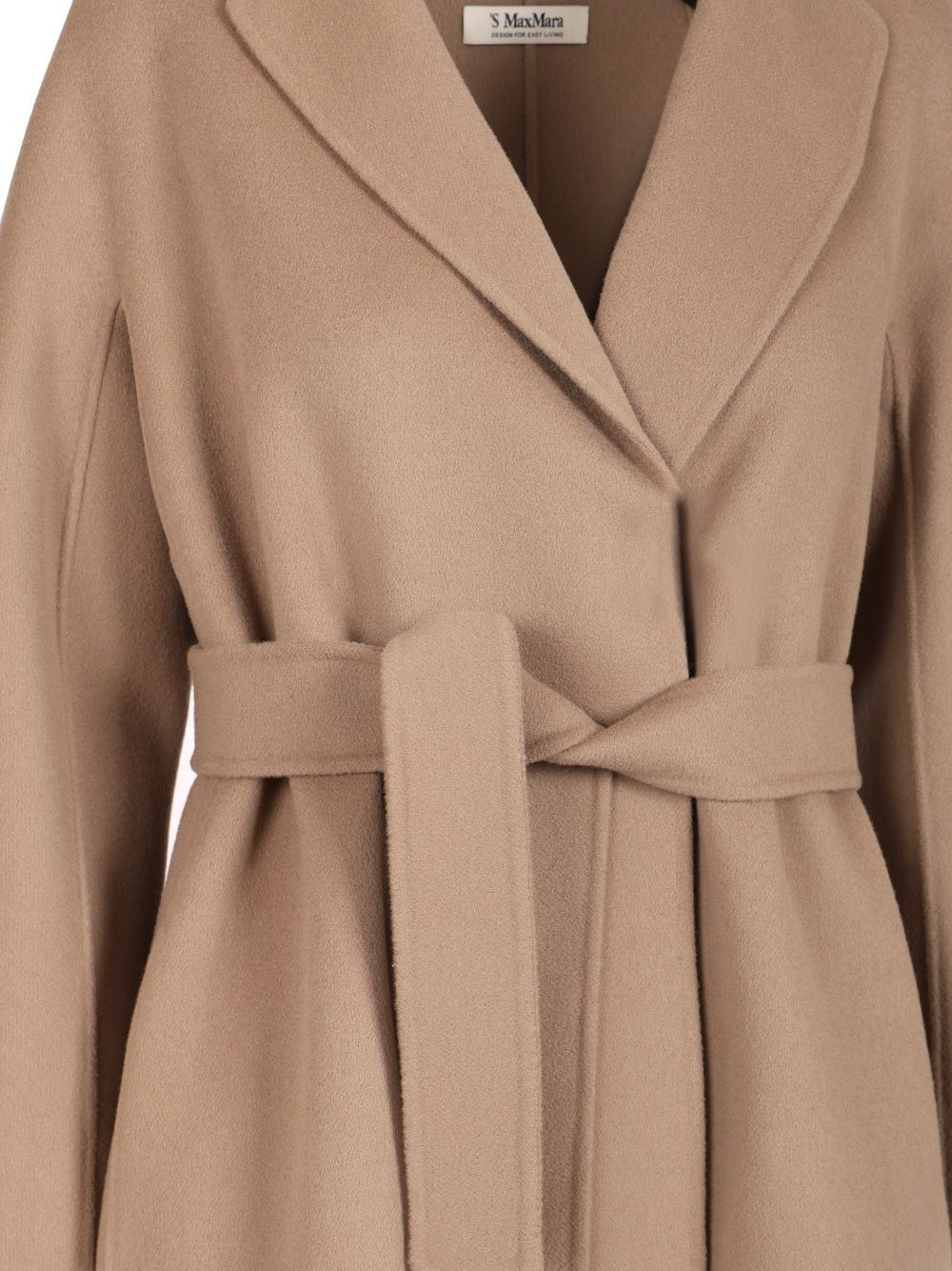 Wool Drap Midi Coat Coats Grey - 4