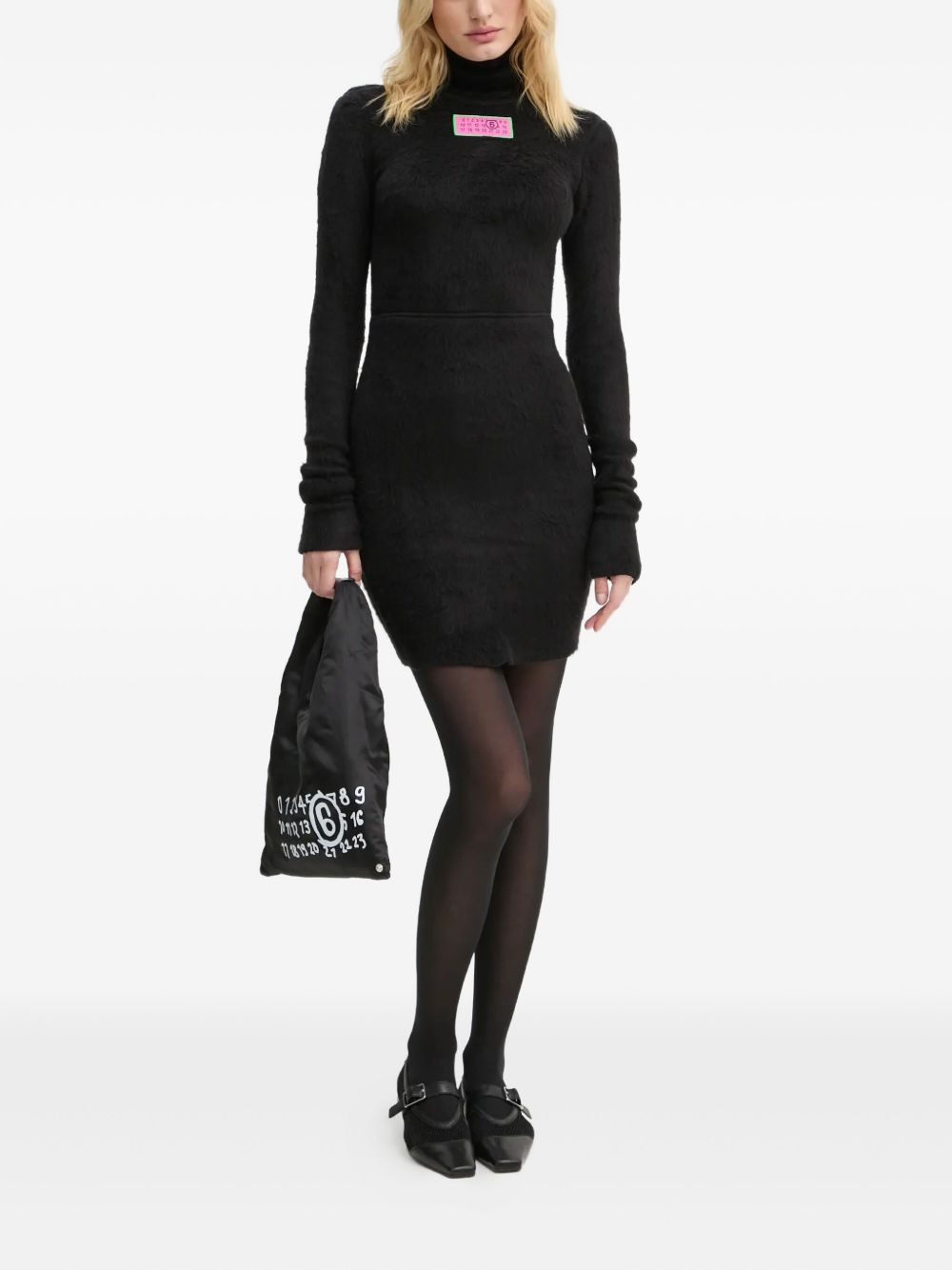 Numbers-motif mini dress - 2