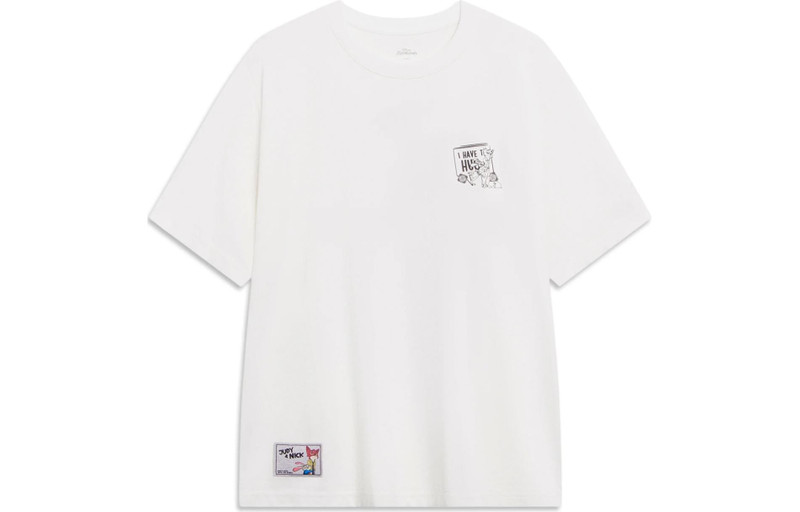 Li-Ning x 디즈니 Zootopia 그래픽 티셔츠 'White'AHST269-1 - 1