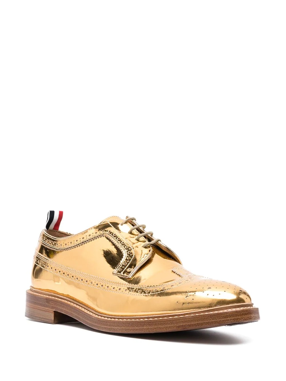 metallic longwing brogues - 2