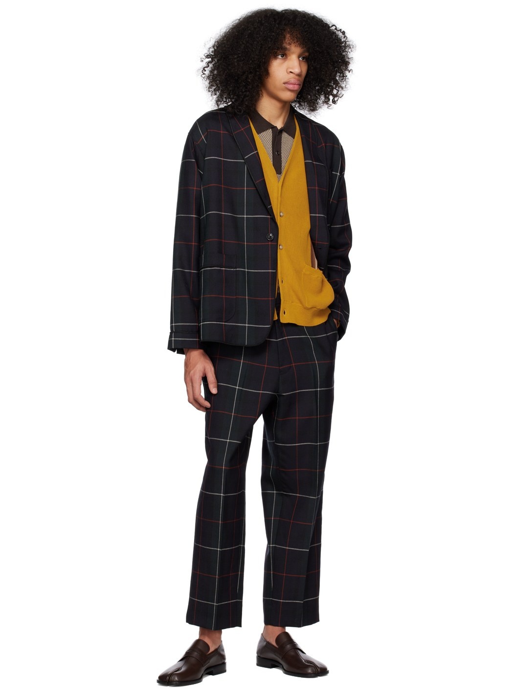 Black Check Trousers - 4