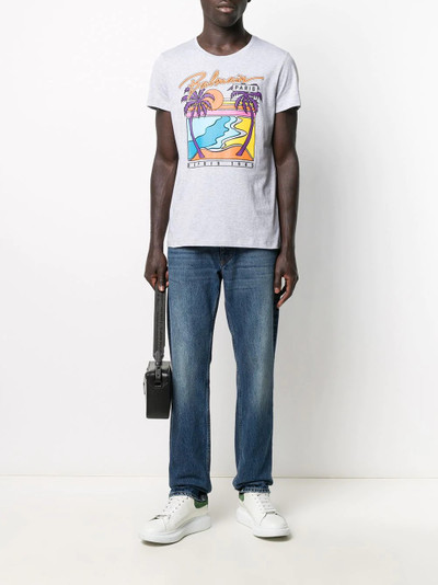 Balmain graphic print T-shirt outlook