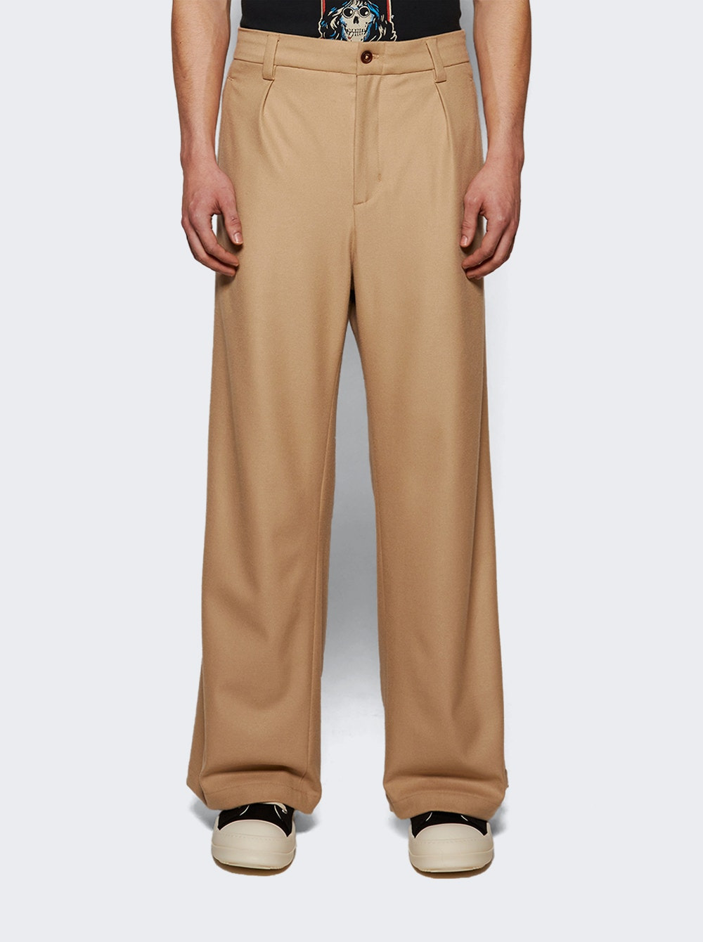 Pleated Trousers Sand Tropical - 2