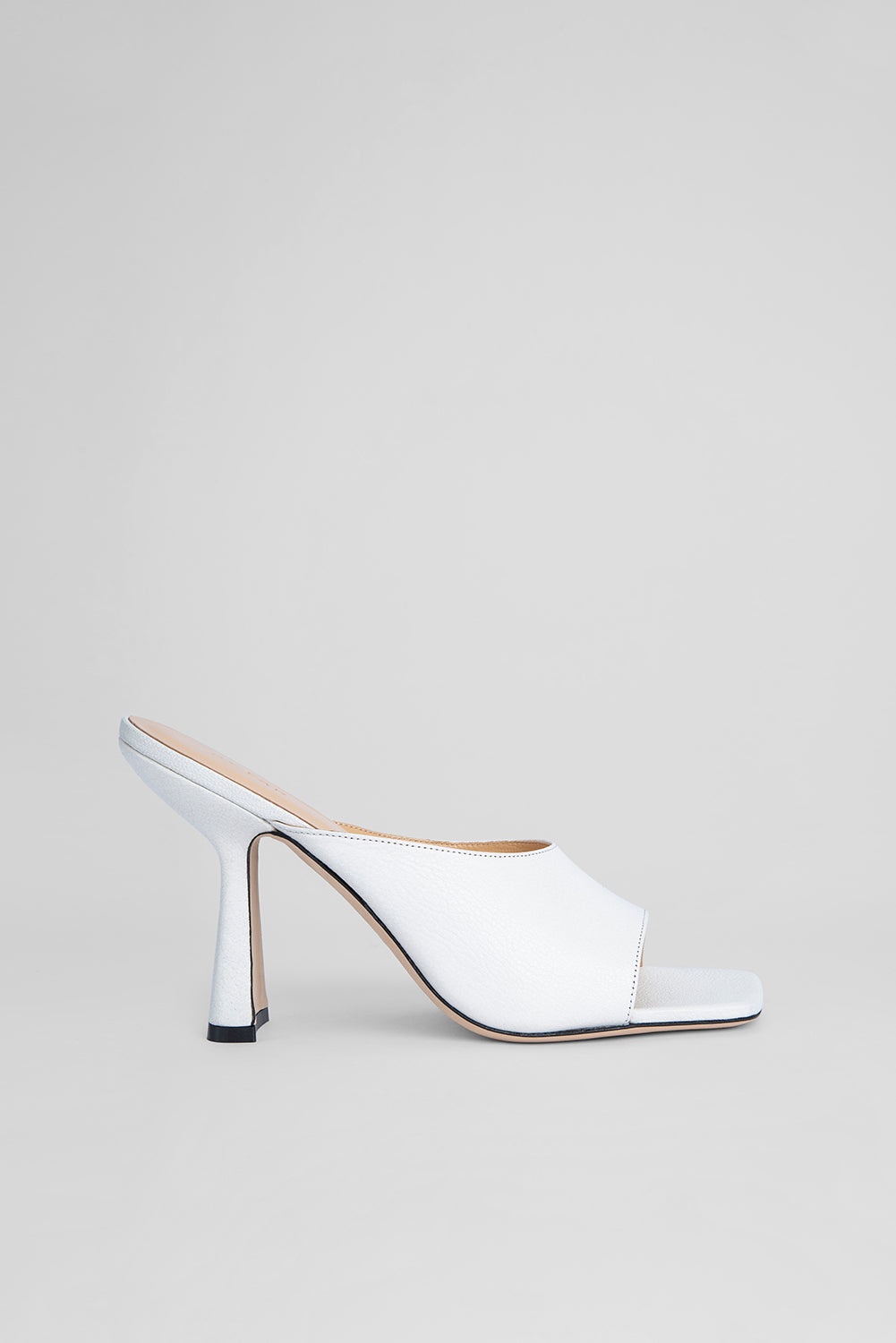 Zaya White Grained Leather - 1