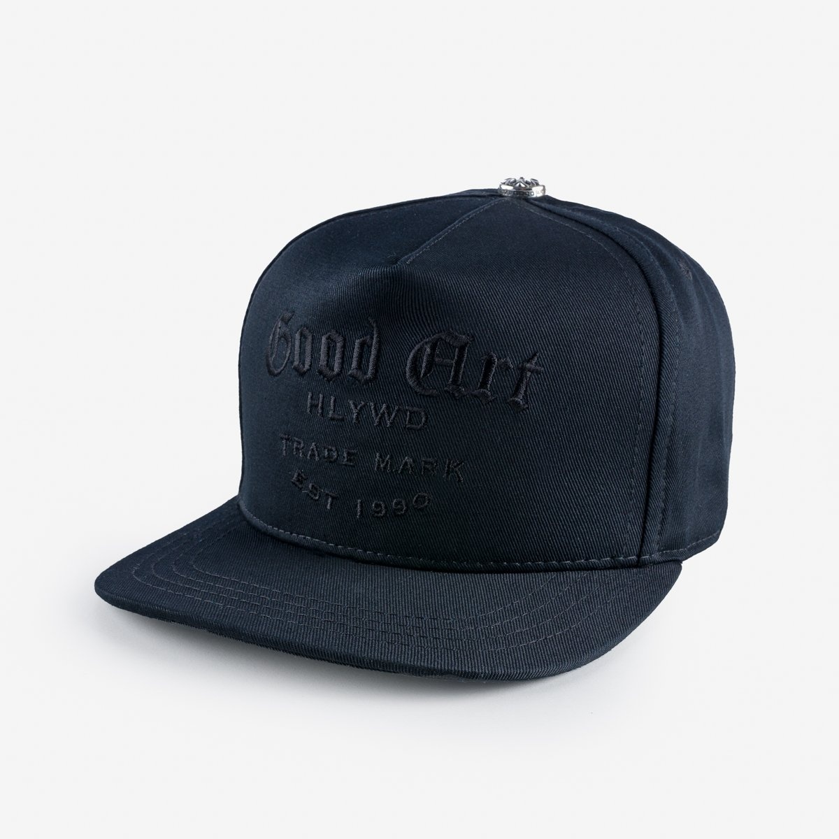 HCS-TRK-BLK GOOD ART HLYWD Trunk Logo High Crown Snapback Cap - Black - 1