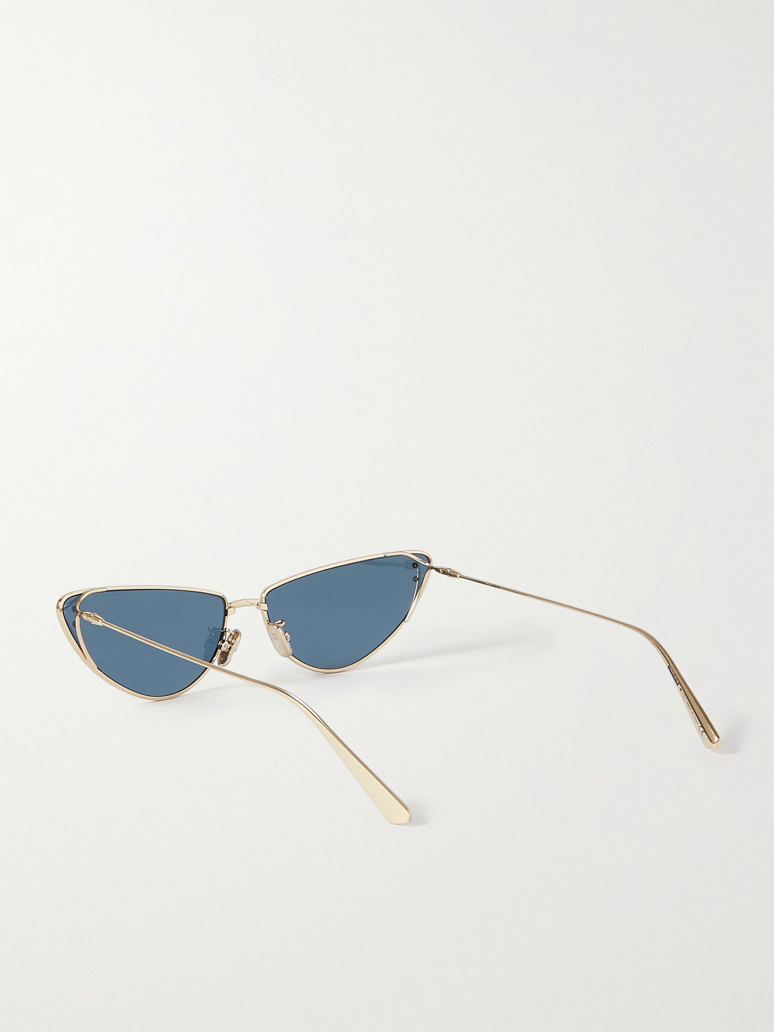 MissDior B1U cat-eye gold-tone sunglasses Blue - 4