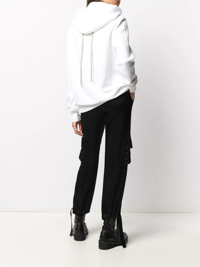 Rick Owens DRKSHDW oversized drawstring hoodie outlook