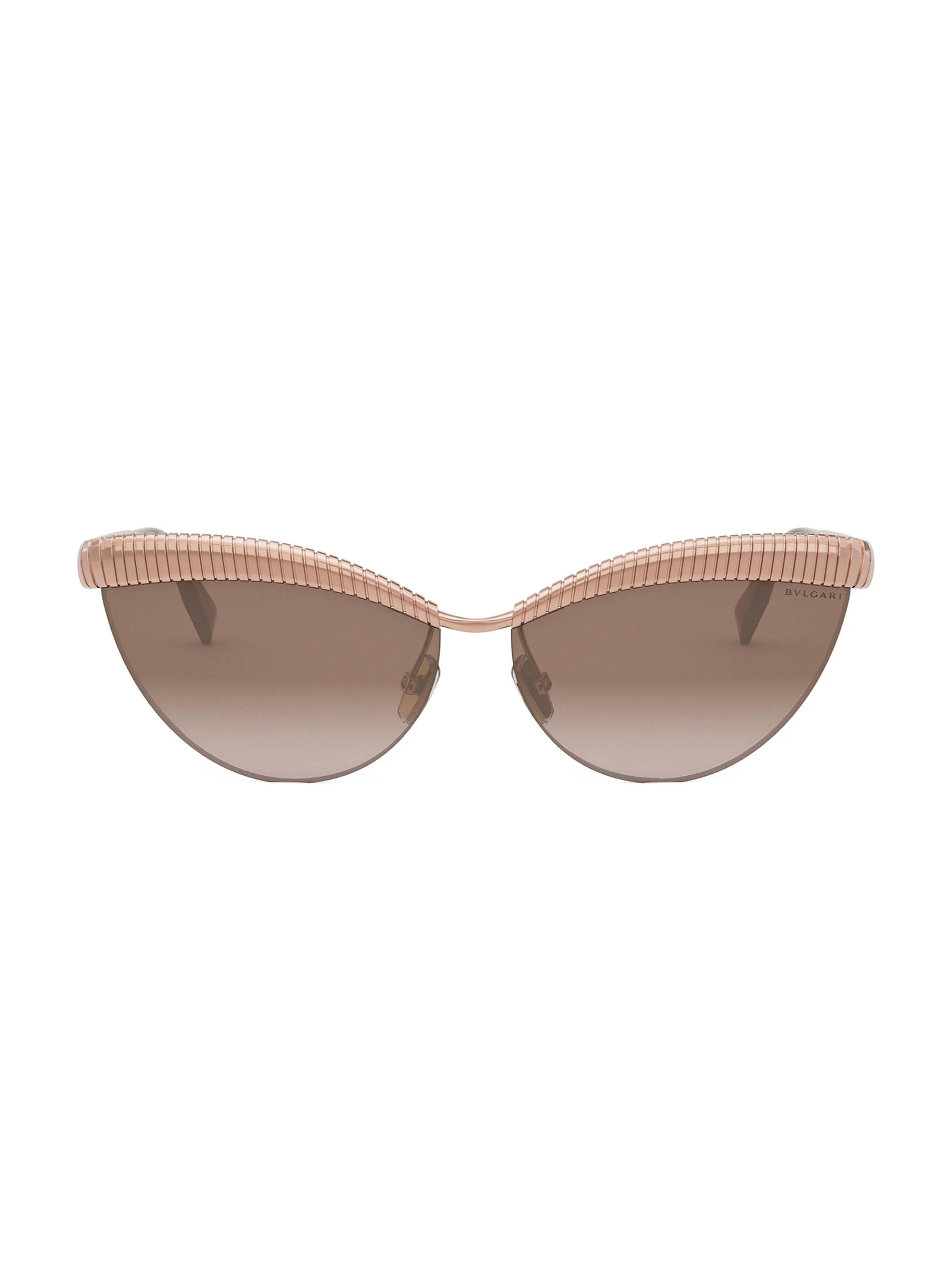 Women's Tubogas 61MM Oval Sunglasses - Brown Rose Gold Brown - 1