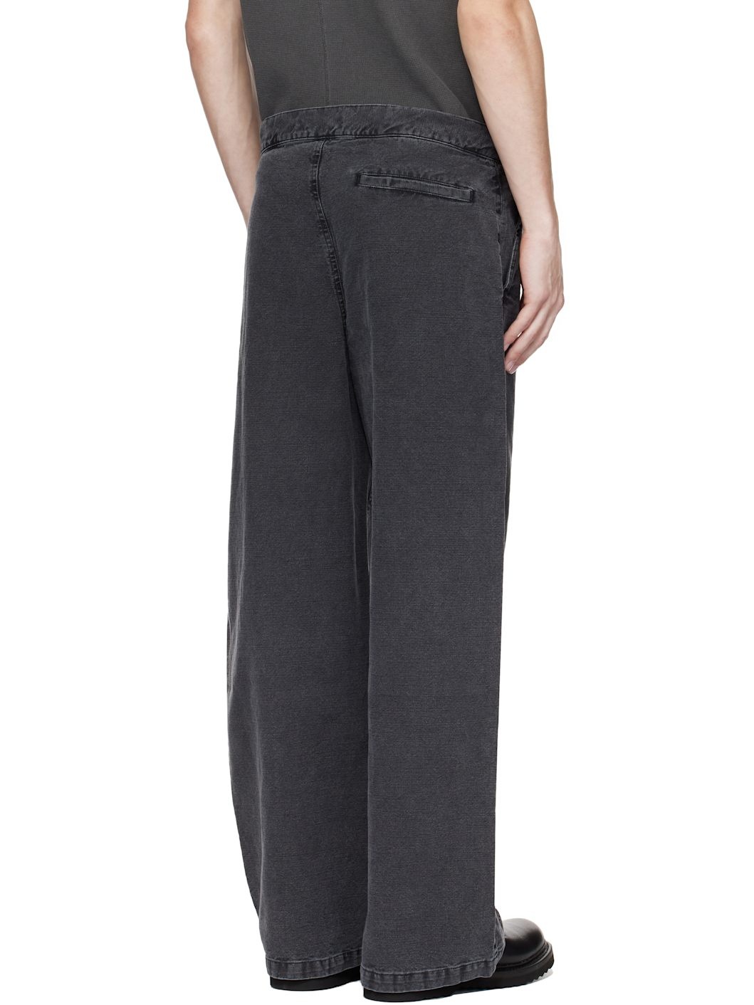 Gray Stern Chino Trousers - 3
