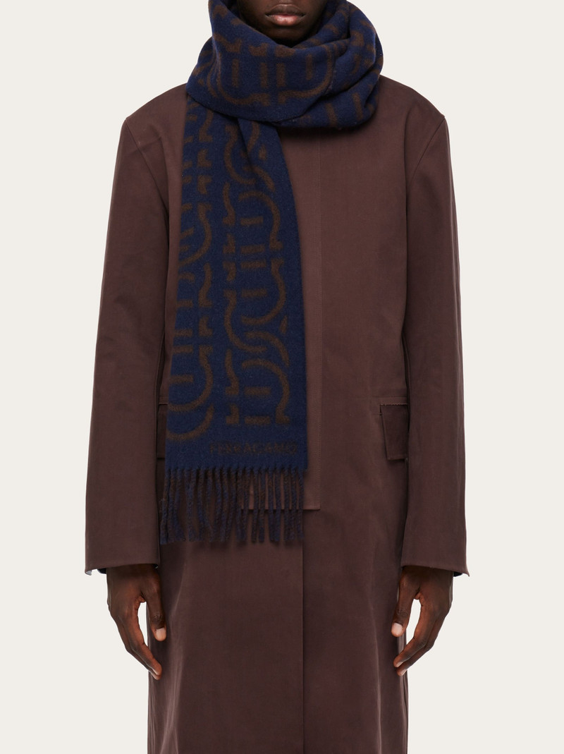 Gancini jacquard scarf 3