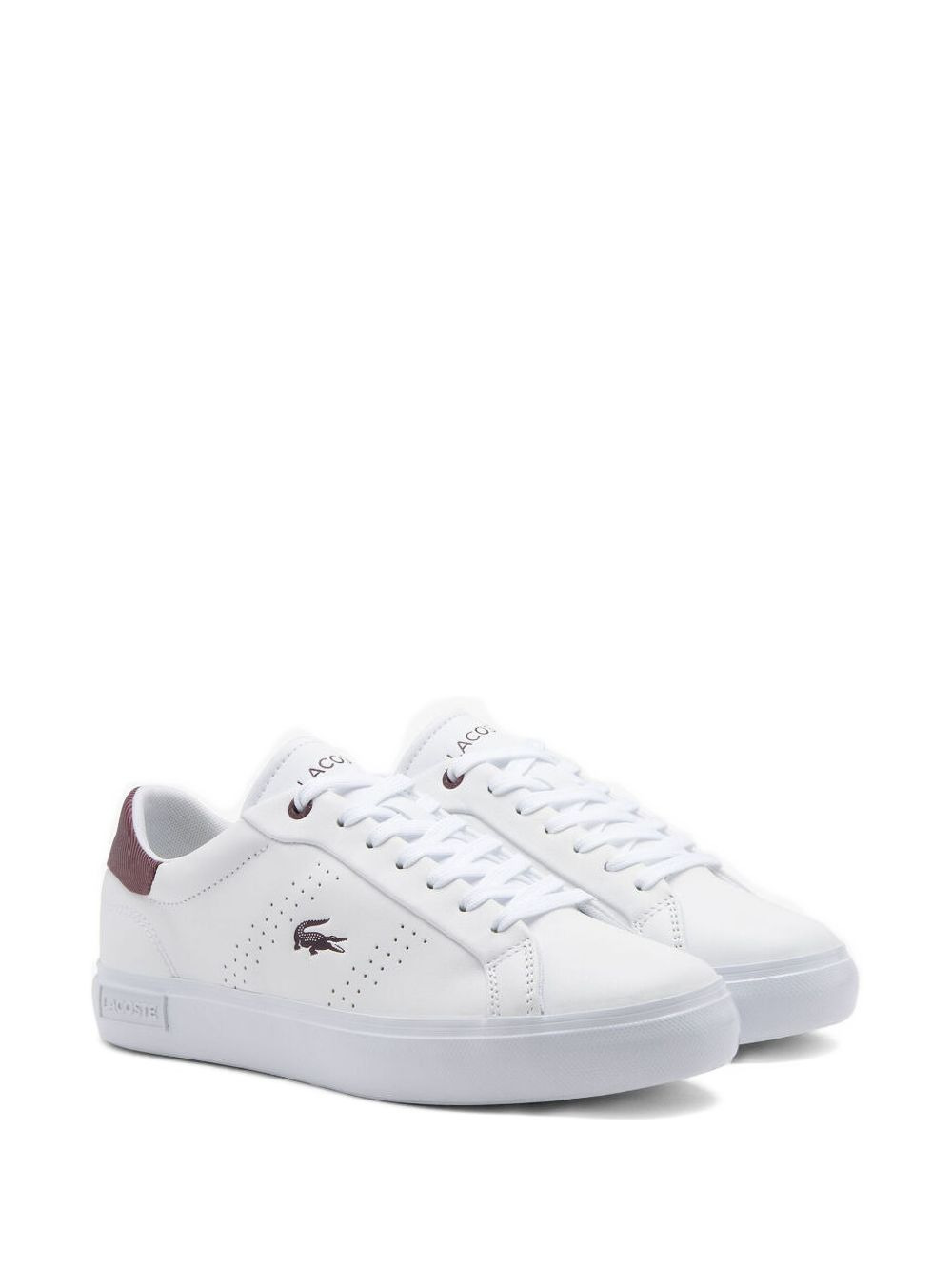 perforated leather sneakers - 2