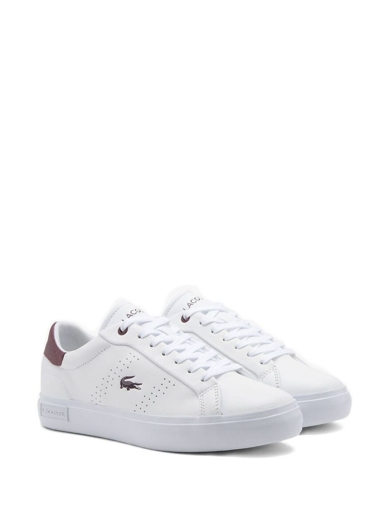 LACOSTE perforated leather sneakers outlook