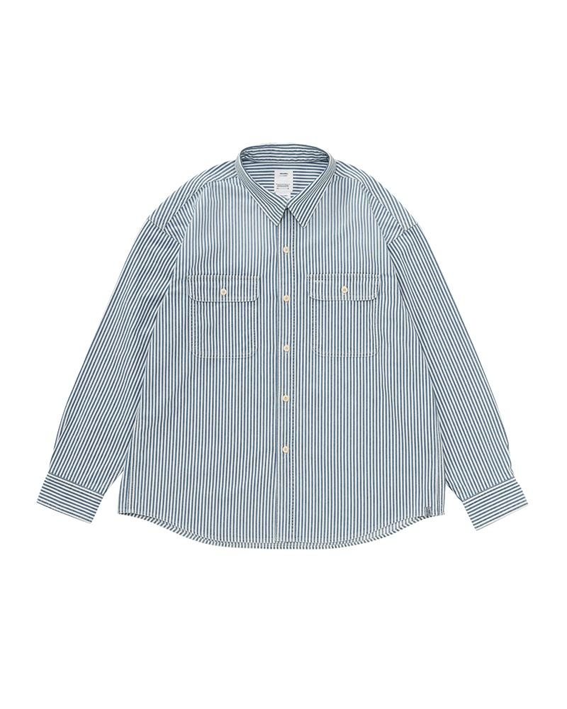 SS LANGER SHIRT HICKORY DMGD - 1