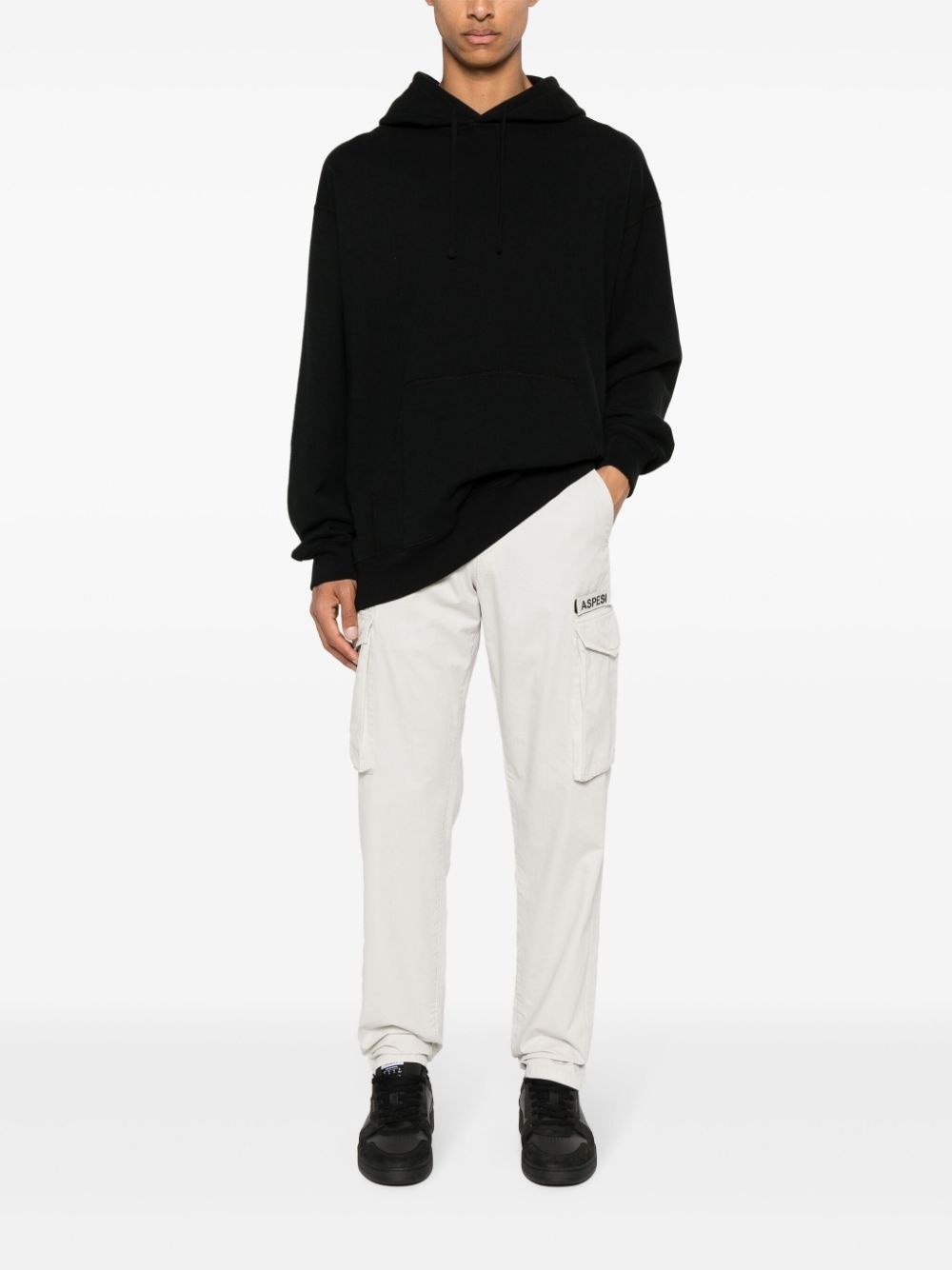 logo-appliquÃ© cargo pants - 2