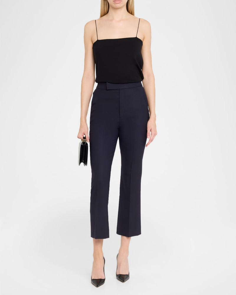 MARIA McMANUS High-Rise Straight-Leg Crop Trousers outlook