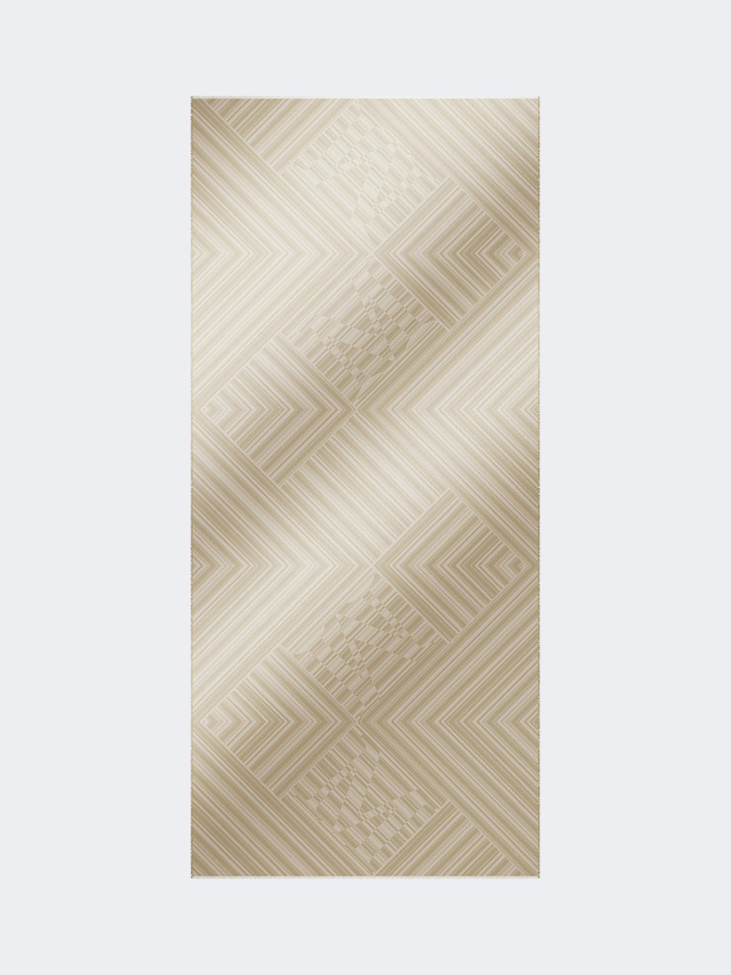 MARMO Jacquard wool and silk stole - TURTLEDOVE 1
