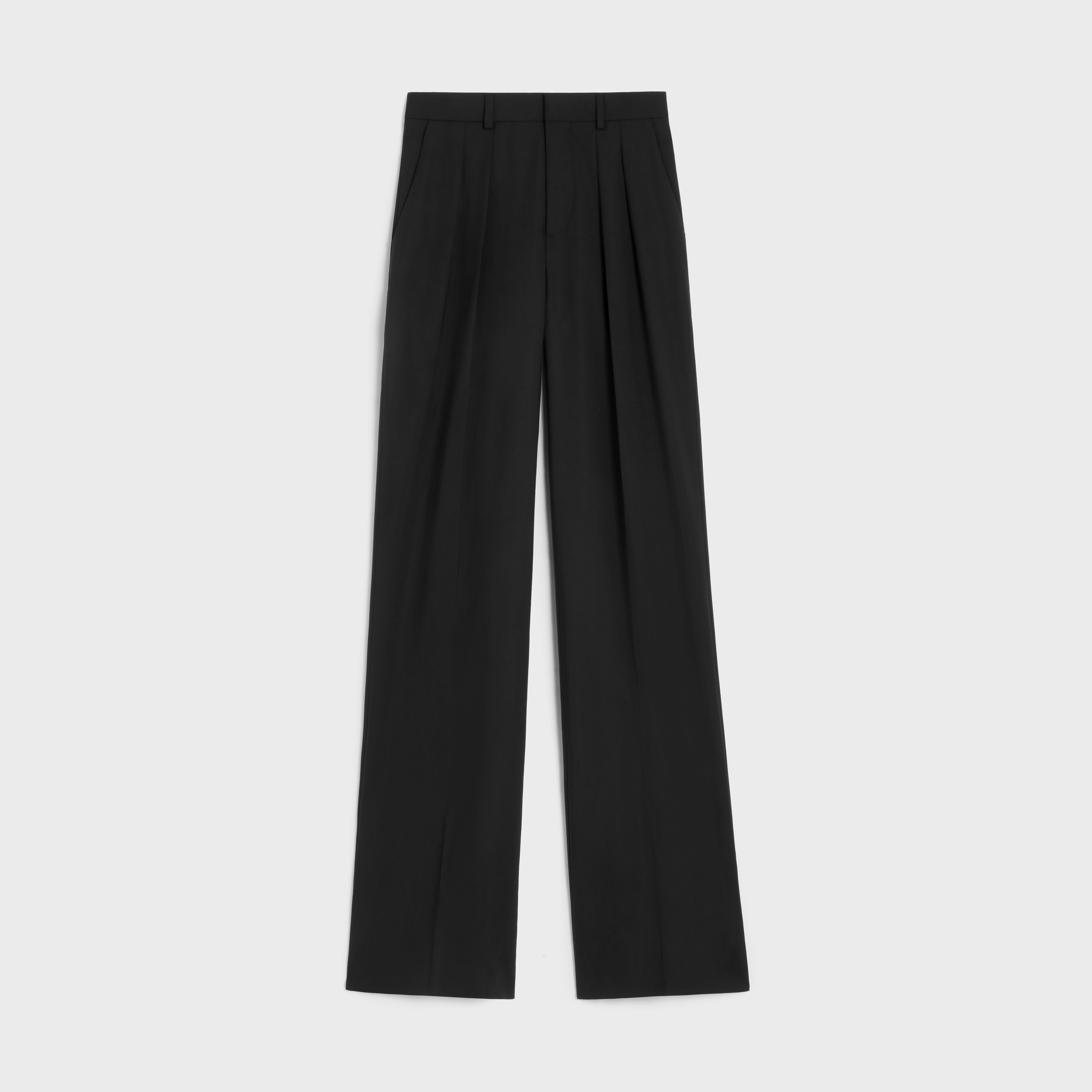 double-pleated Tixie pants in wool fabric - 1