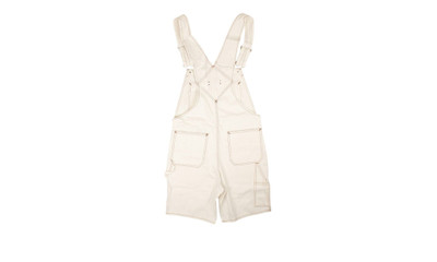 AMIRI Bermuda Overalls And Topstitch "White" outlook