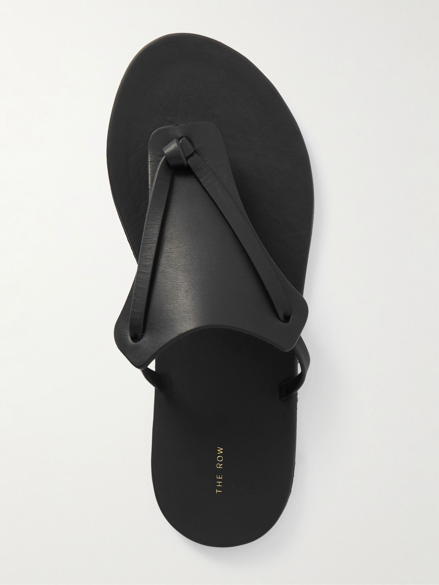 Helena leather flip flops Black - 5