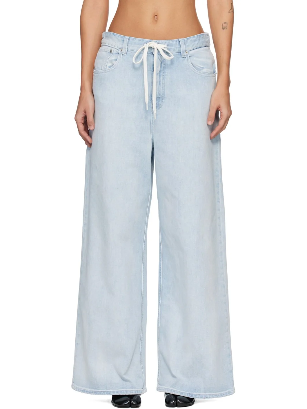 Blue Wide-Leg Jeans - 1