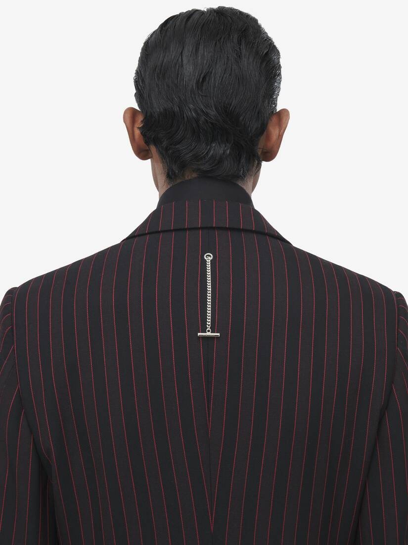 Shadow Stripe Single-breasted Jacket - 6