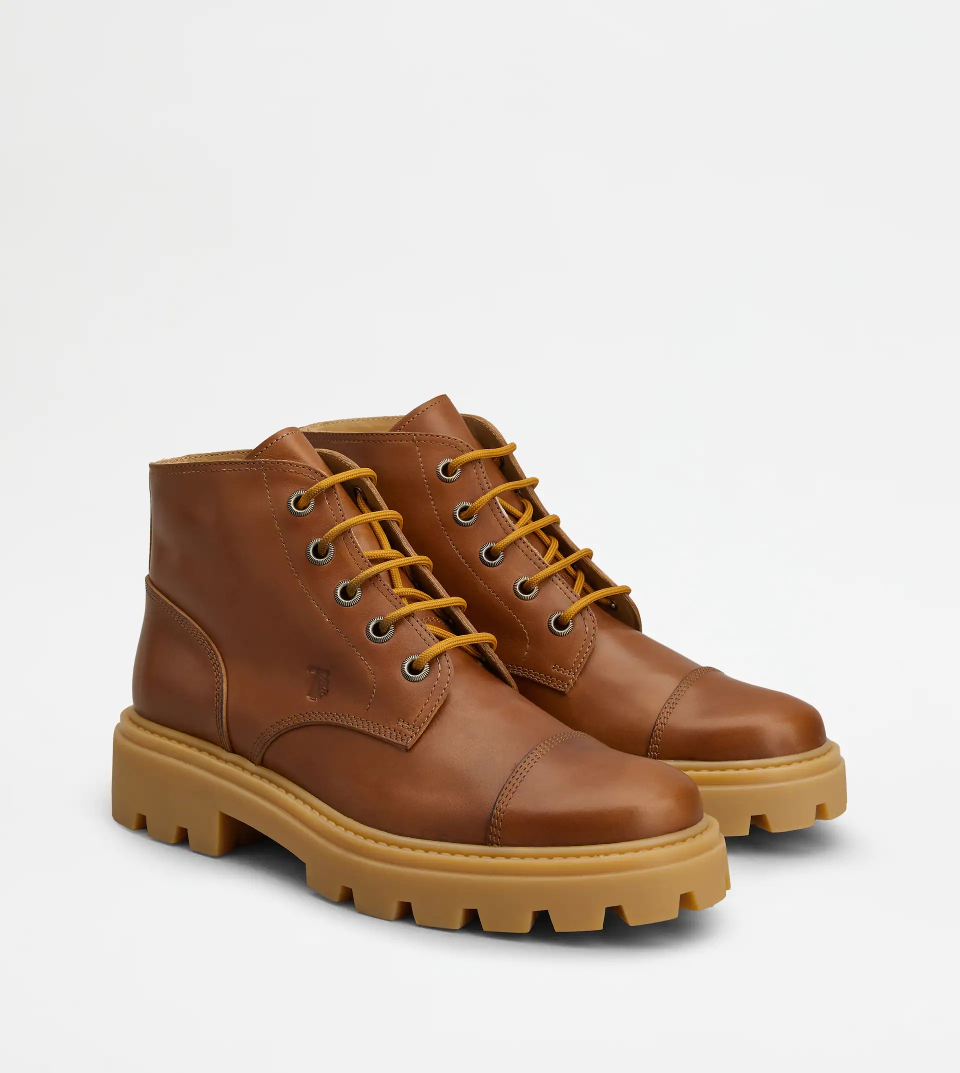TOD'S ANKLE BOOTS IN LEATHER - BROWN - 3