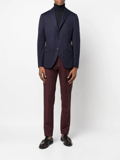 Etro stripe-print single-breasted blazer outlook