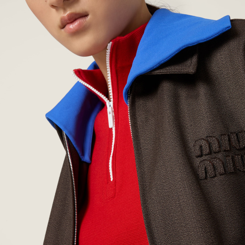 Cover fabric blouson jacket 5