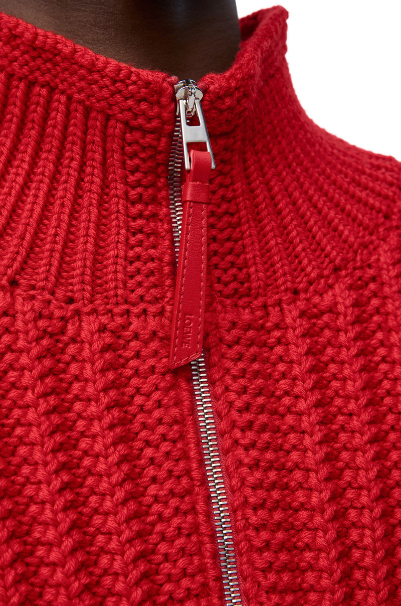 Zip-up sweater in wool 5