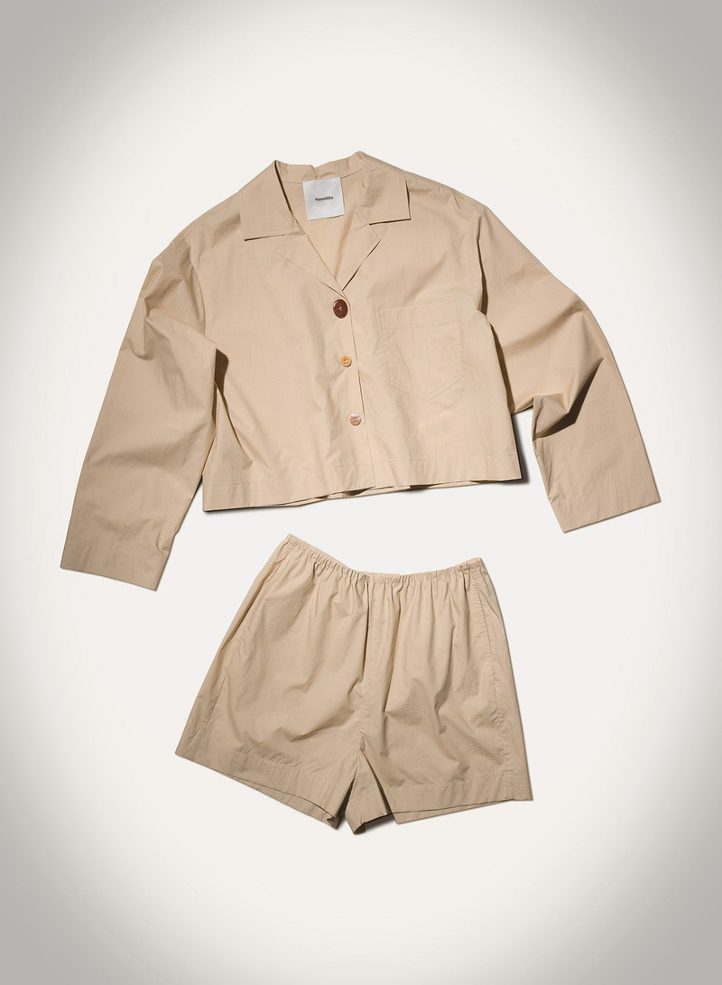 Nanushka Tailored Light Poplin Shorts outlook