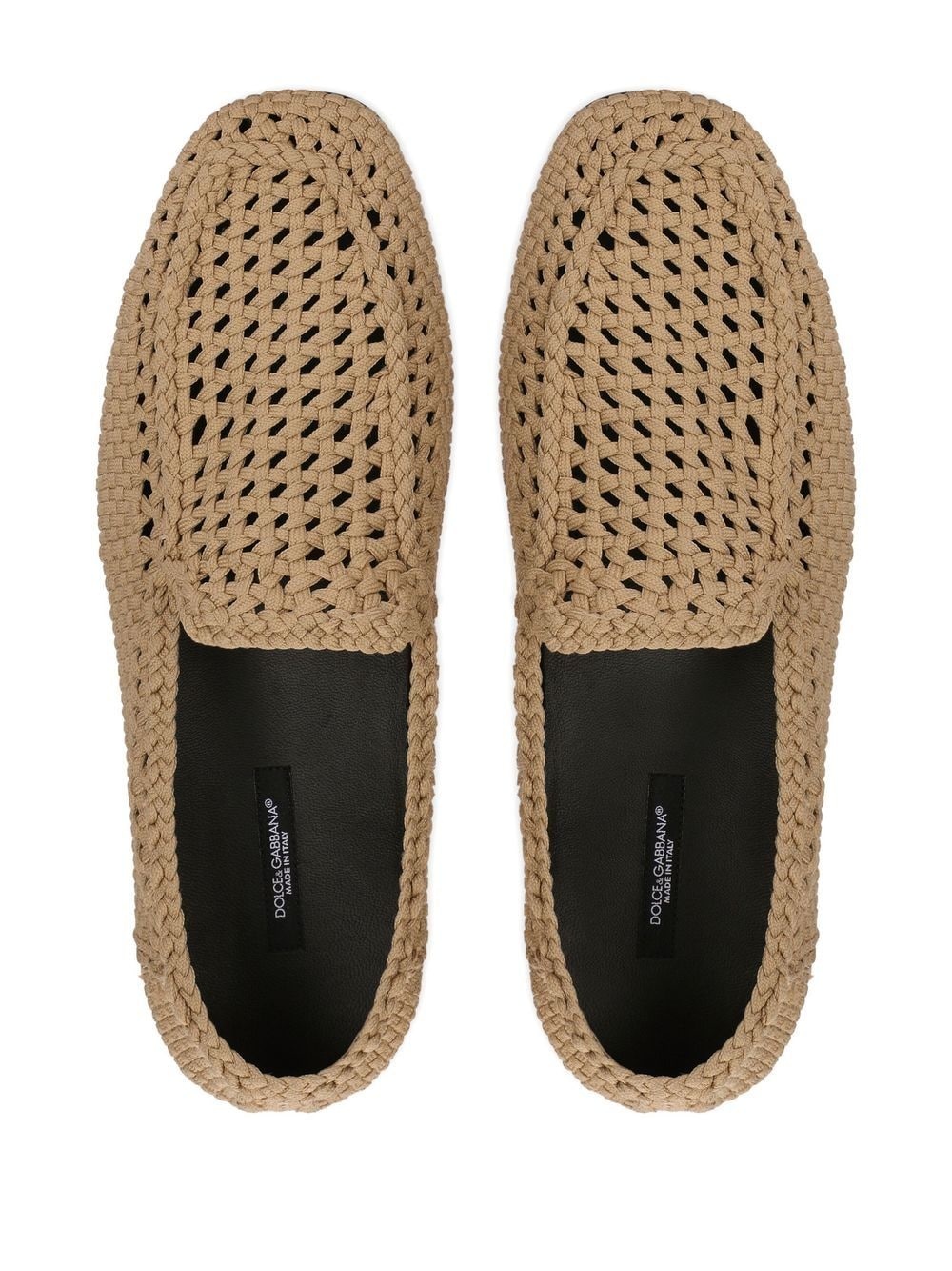 woven-design slippers - 4