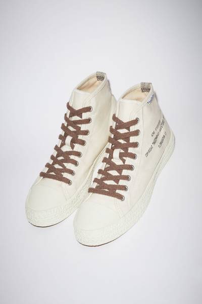 Acne Studios Canvas sneakers - Off white/off white outlook