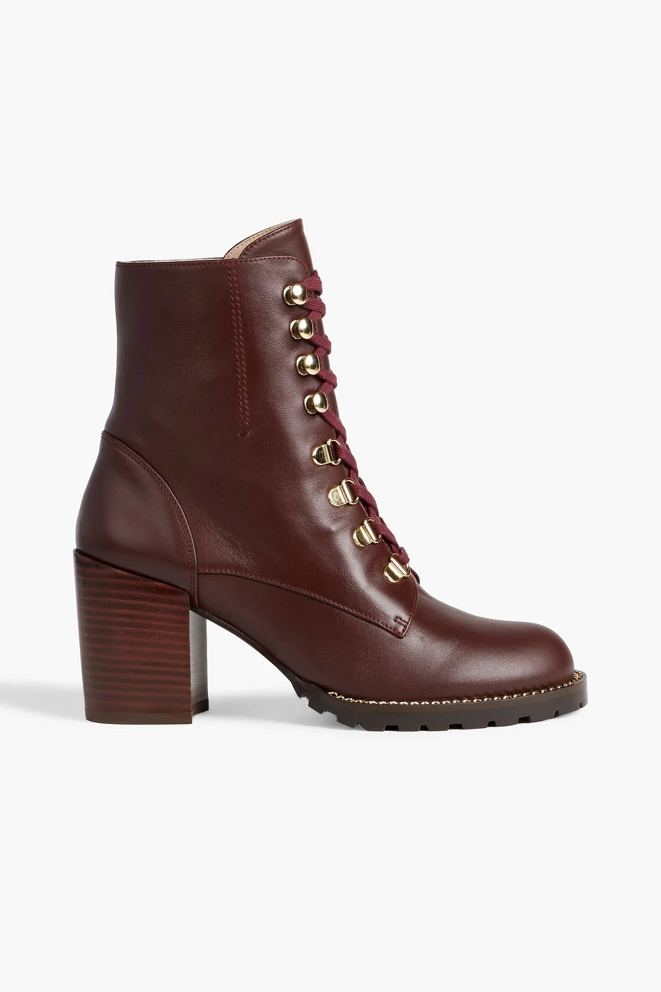 Kolbie lace-up leather ankle boots - 1
