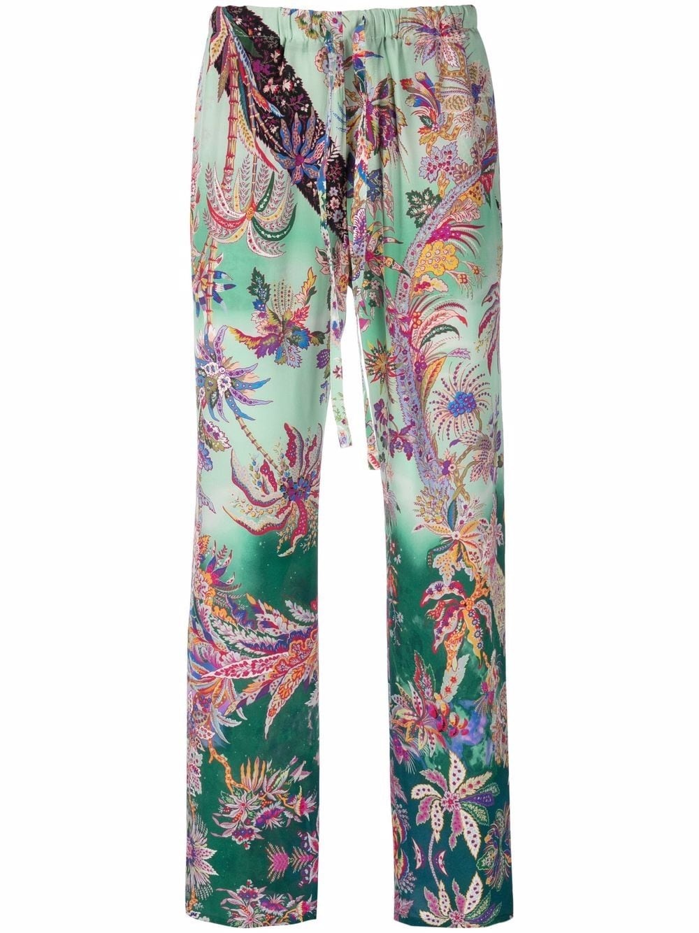 floral-print pajama pants - 1