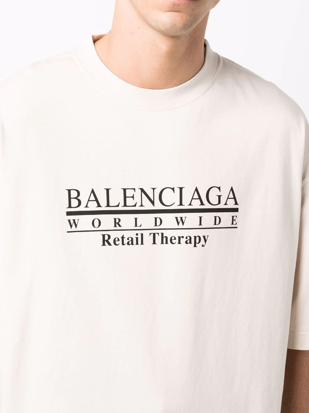 Retail Therapy slogan cotton T-shirt - 5