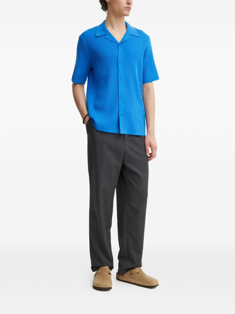 SAMSØE SAMSØE textured-effect short-sleeve shirt outlook