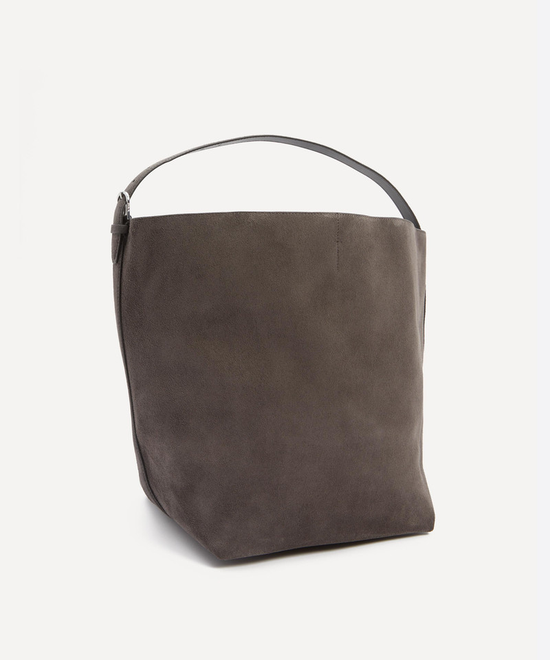 Totême Belted Suede Tote Bag outlook