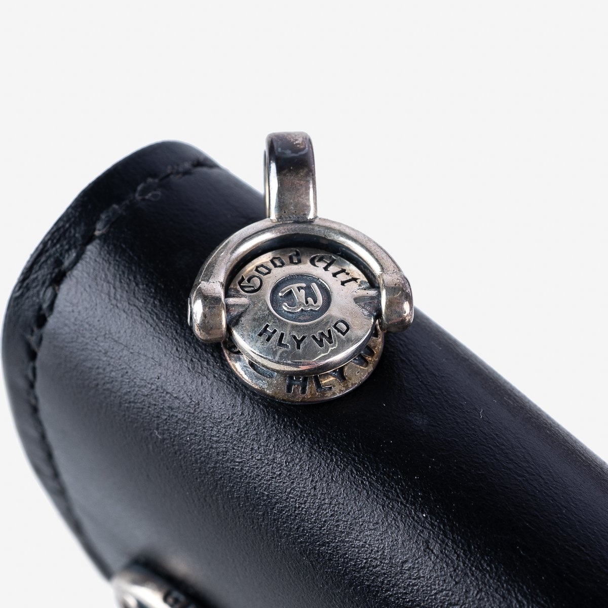 LE-ANSW GOOD ART HLYWD Army/Navy Surplus Wallet w/ Sterling Silver Rosette Snaps and Rosette Pringle - 4